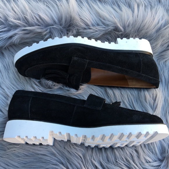 Franco Sarto Black Tassel Mocassins - Picture 4 of 7